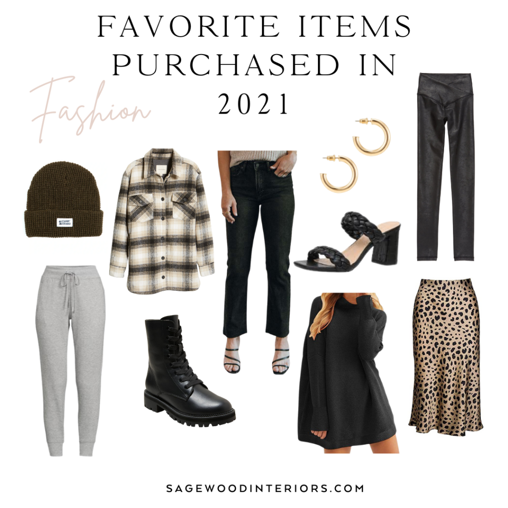 Favorite fashion items purchased in 2021