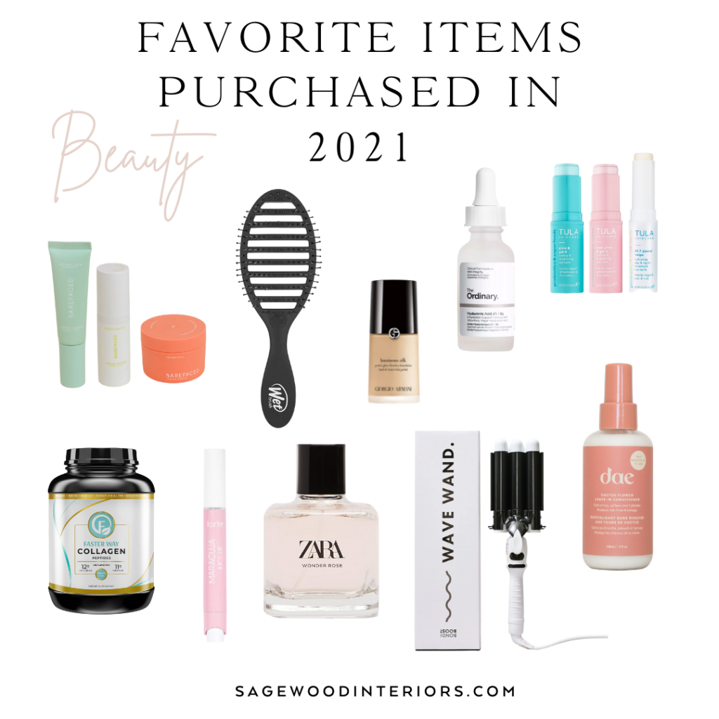 Favorite beauty items purchased in 2021